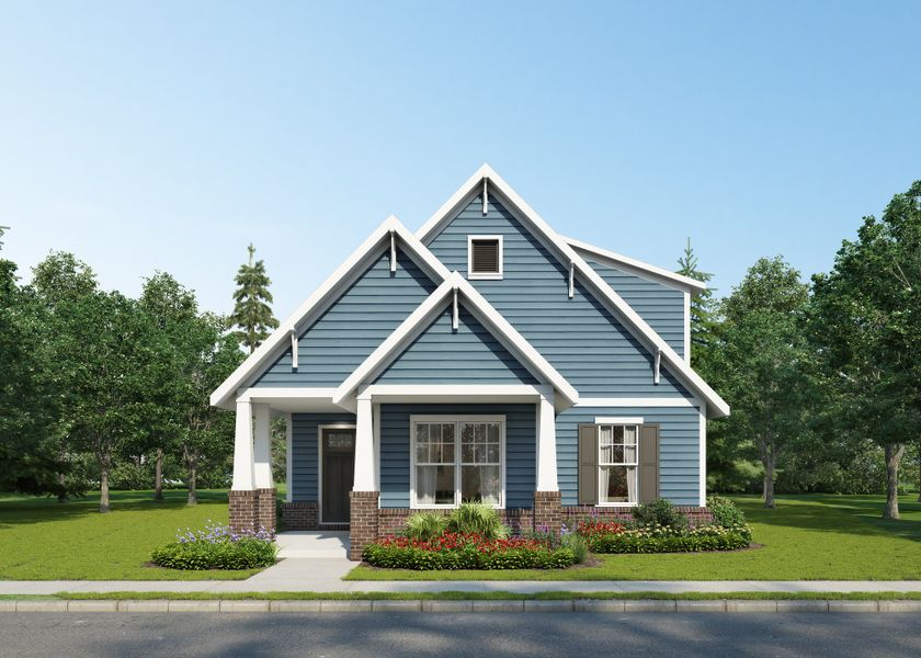 Representative exterior photo of a completed home built from the Sloan by Grant & Co in Twin Oaks, Oakland, TN (Image 2).