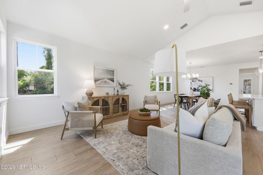 Furnished interior view inside a new home in Palm Coast Homes, Palm Coast (Image 15).