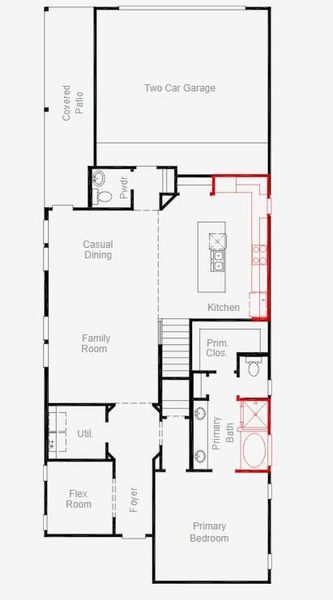 2D floor plan layout of this home in Ramble, Celina, TX (Image 4). 2D floor plan layout of this home in Ramble, Celina, TX (Image 4).