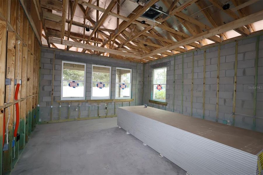 In-progress construction of a new home in Hawk's Overlook, Oviedo, FL (Image 10).