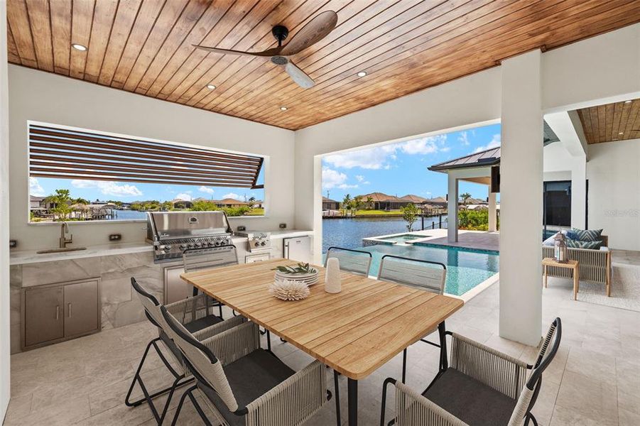 Exterior details and patio area of a home in , Cape Coral (Image 28).