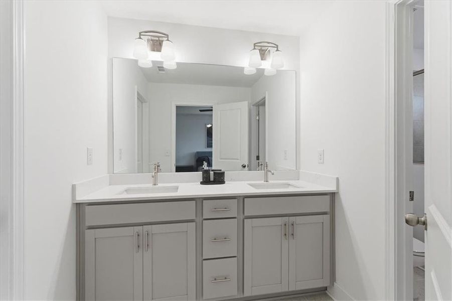 Furnished interior view inside a new home in Towns At Peachtree Corners, Peachtree Corners (Image 26).