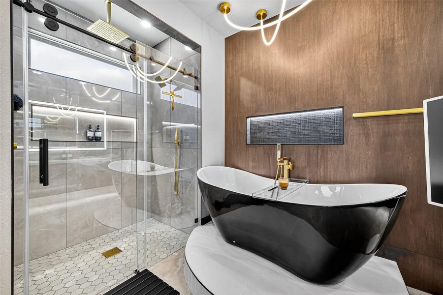 Furnished interior view inside a new home in Anderson Lakes, Houston (Image 27). Furnished interior view inside a new home in Anderson Lakes, Houston (Image 27).