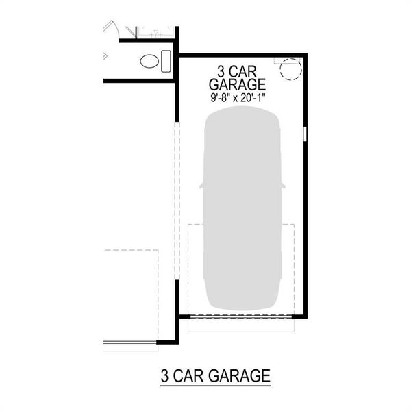 2D floor plan layout of this home in Trails of Lavon, Lavon, TX (Image 3).