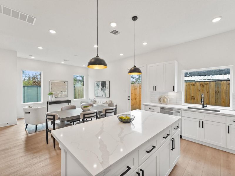 Furnished interior view inside a new home in , Houston (Image 7).