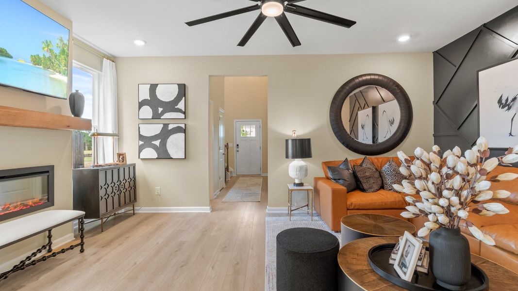 Representative furnished interior of a home built from the Millhaven by DRB Homes in Enclave at Evergreen, Fairburn (Image 5).