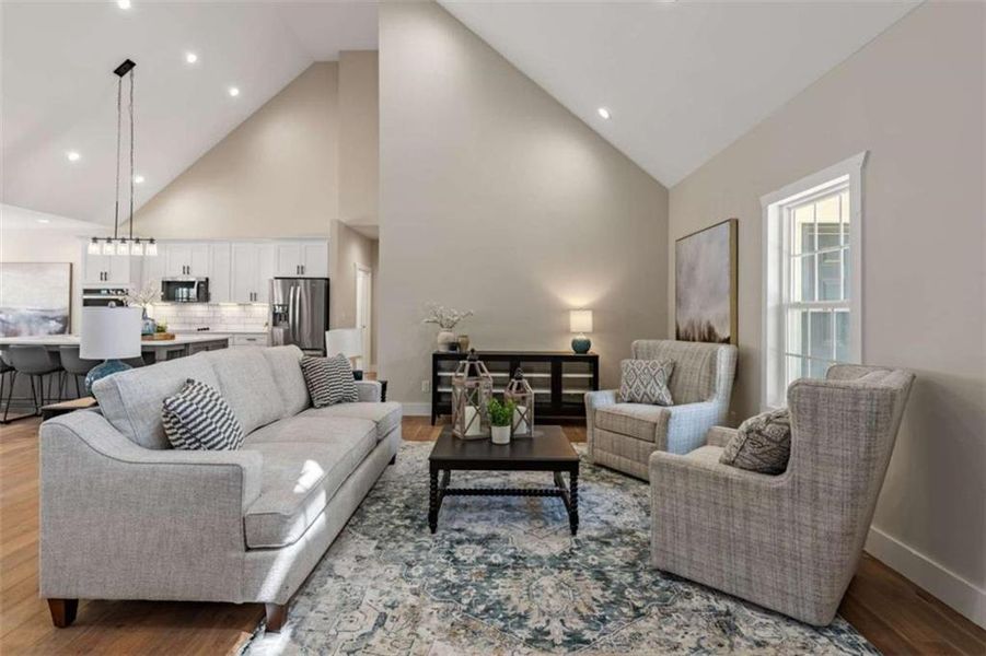 Furnished interior view inside a new home in , Morganton (Image 41).