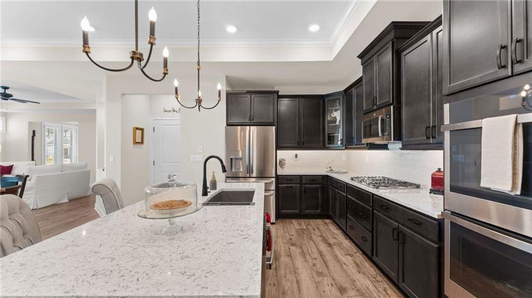 Furnished interior view inside a new home in The Courtyards at Bailey Farms, Dacula (Image 27).