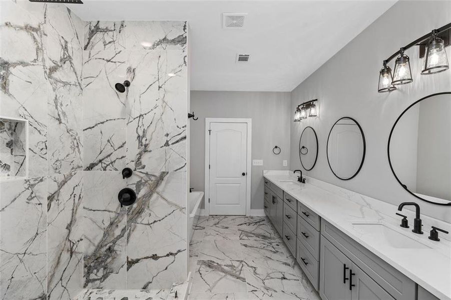 Furnished interior view inside a new home in , Atlanta (Image 6).