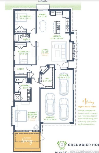 2D floor plan layout for the Maple by Grenadier Homes in Willow Grove, Melissa, TX (Image 1). 2D floor plan layout for the Maple by Grenadier Homes in Willow Grove, Melissa, TX (Image 1).