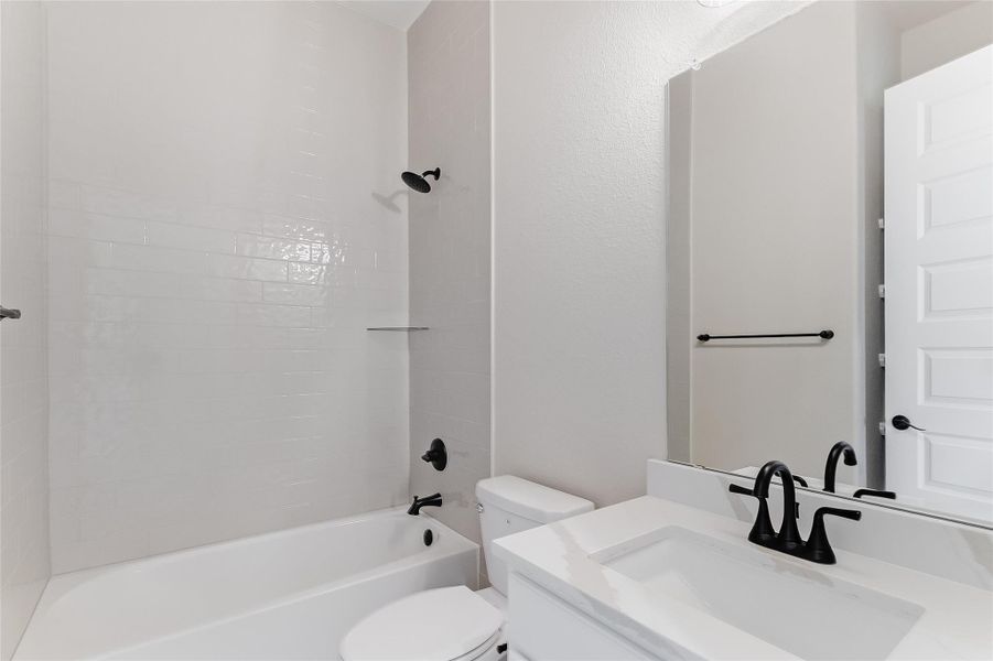 Full bathroom with  shower combination and vanity