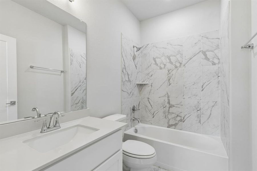 Bathroom in the Winters home plan by Trophy Signature Homes – REPRESENTATIVE PHOTO Bathroom in the Winters home plan by Trophy Signature Homes – REPRESENTATIVE PHOTO