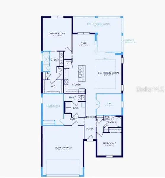 2D floor plan layout of this home in , Lakewood Ranch, FL (Image 4). 2D floor plan layout of this home in , Lakewood Ranch, FL (Image 4).