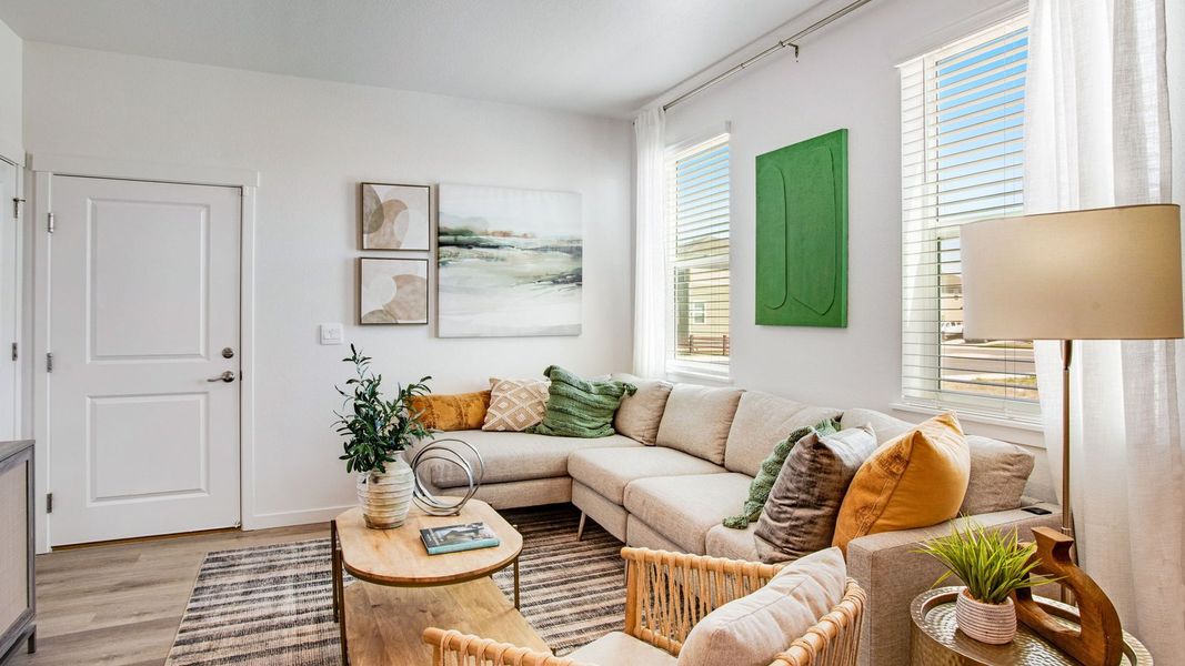 Furnished interior view inside a new home in Revere at Johnstown, Johnstown (Image 8).