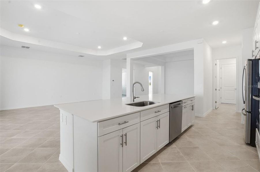 Furnished interior view inside a new home in Wellen Park Golf & Country Club, Venice (Image 6).