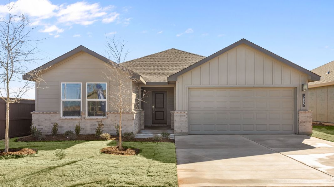 Front exterior of a home in the Faculty Row community, located in Abilene, TX (Image 3).