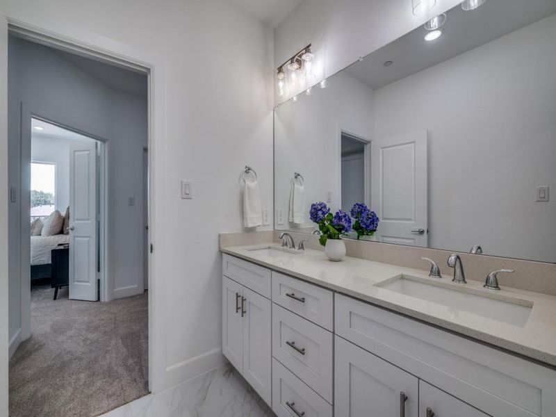 Furnished interior view inside a new home in Brentwood Court, The Colony (Image 18). Furnished interior view inside a new home in Brentwood Court, The Colony (Image 18).