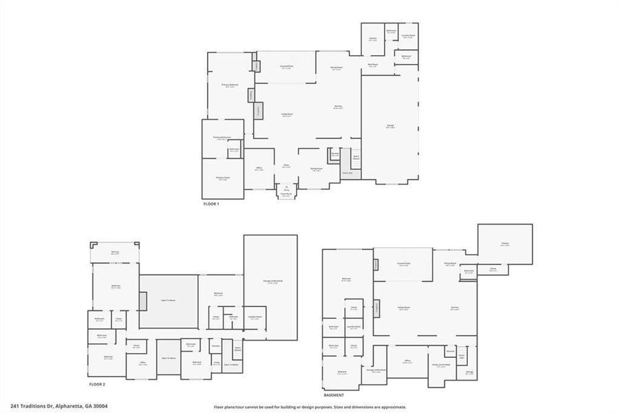 2D floor plan layout of this home in , Alpharetta, GA (Image 7).