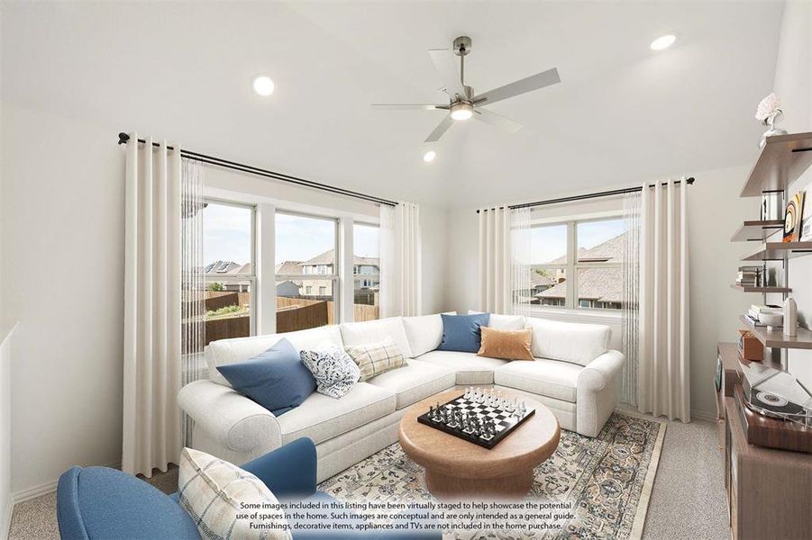 Furnished interior view inside a new home in Country Lakes, Denton (Image 16). Furnished interior view inside a new home in Country Lakes, Denton (Image 16).