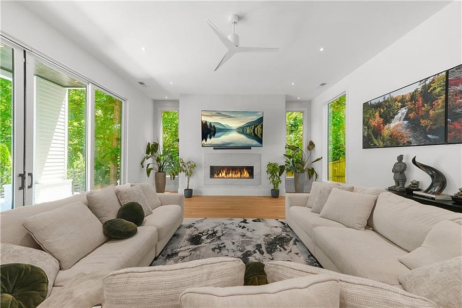 Furnished interior view inside a new home in , Brookhaven (Image 31).