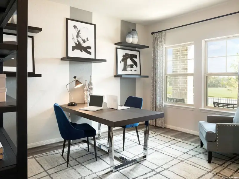 Furnished interior view inside a new home in Remington Ranch, San Antonio (Image 4).
