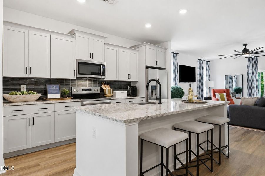 Furnished interior view inside a new home in The Knoll at White Oak, Garner (Image 4).