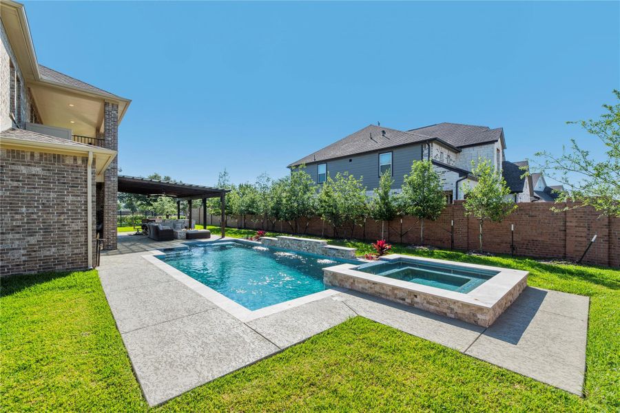 Exterior details and patio area of a home in , Cypress (Image 2).