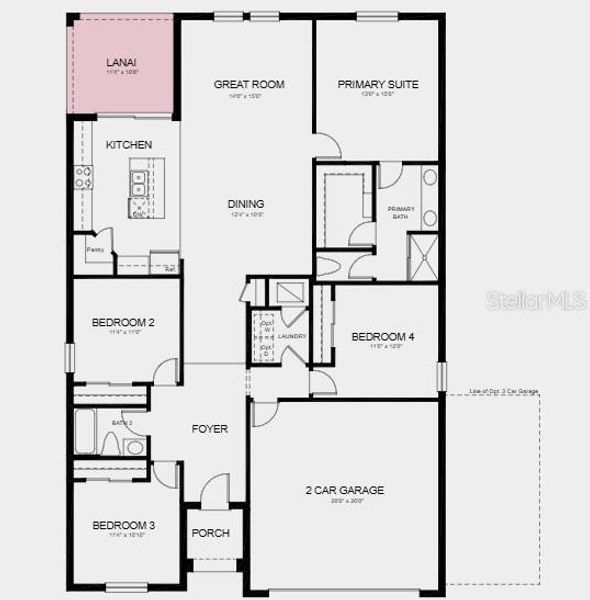 2D floor plan layout of this home in Scenic Terrace, Lake Hamilton, FL (Image 2). 2D floor plan layout of this home in Scenic Terrace, Lake Hamilton, FL (Image 2).