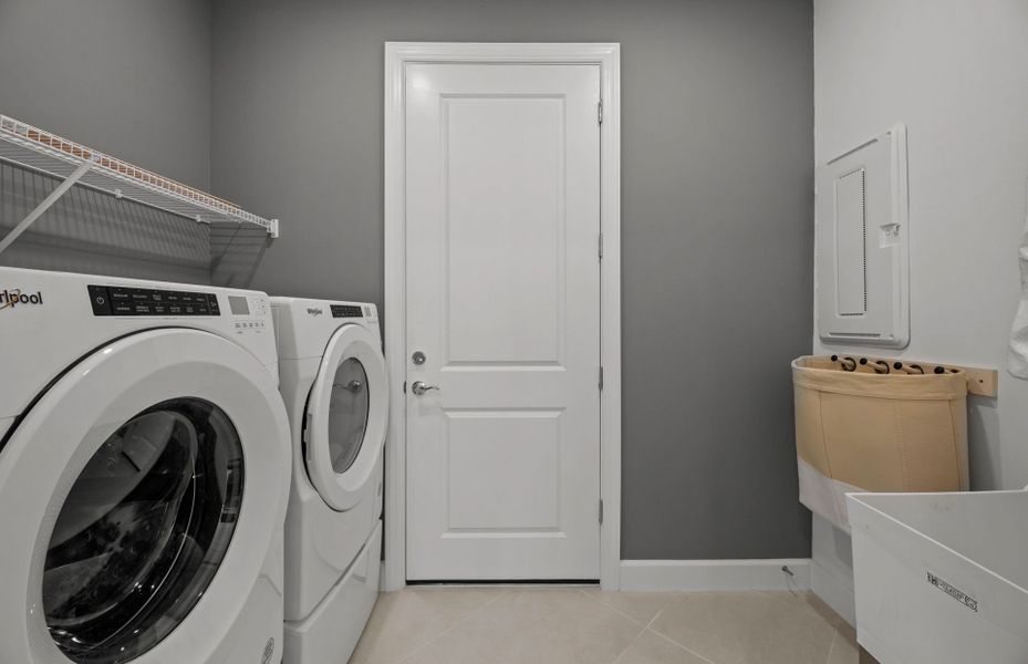 Utility room with extra storage space