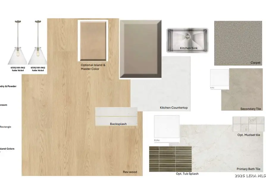 Sample of building materials used in homes in Homestead, Schertz (Image 3).