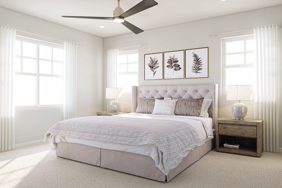 Representative furnished interior of a home built from the 3502 by Tri Pointe Homes in The Aurora Highlands, Aurora (Image 12).
