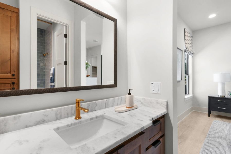 Furnished interior view inside a new home in Belle Oaks, Bulverde (Image 46).