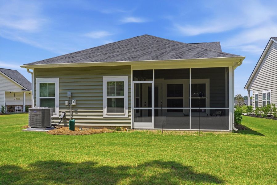 Exterior details and patio area of a home in Horizons at Summers Corner | 55+, Summerville (Image 20). Exterior details and patio area of a home in Horizons at Summers Corner | 55+, Summerville (Image 20).