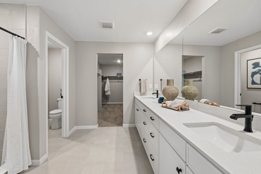 Representative furnished interior of a home built from the 4008 by Risewell Homes in Harvest Crossing, Aurora (Image 13).
