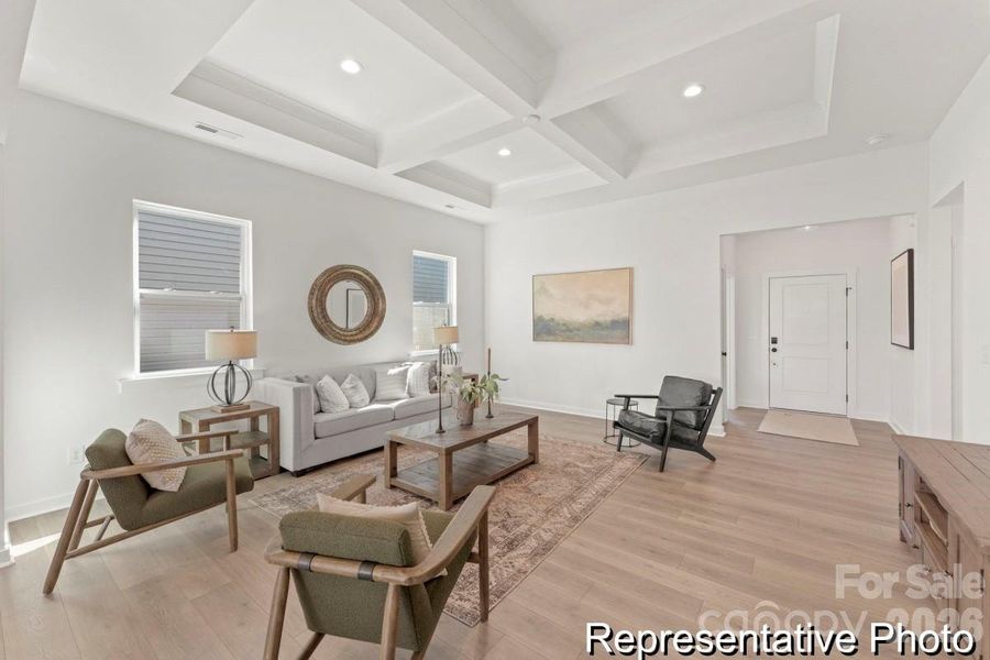 Furnished interior view inside a new home in , Wingate (Image 8).