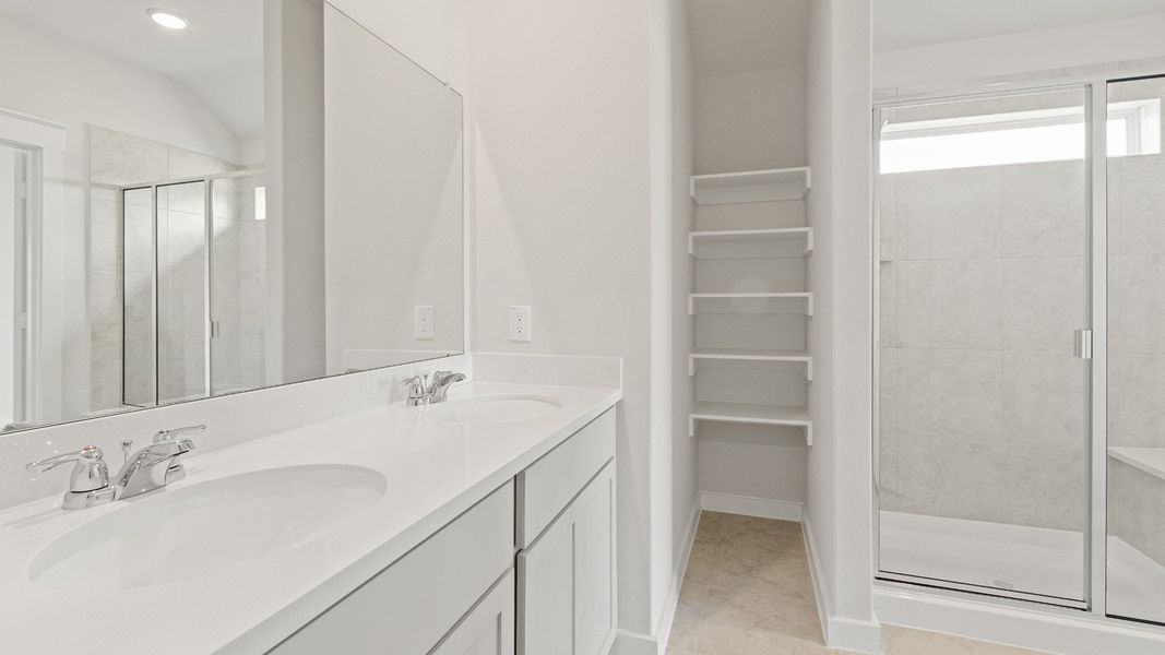 Representative furnished interior of a home built from the Avalon by Brightland Homes in Cielo, Conroe (Image 11).
