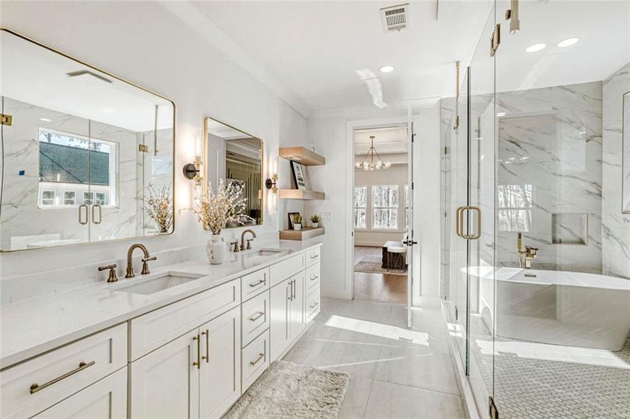 Furnished interior view inside a new home in , Dacula (Image 16).