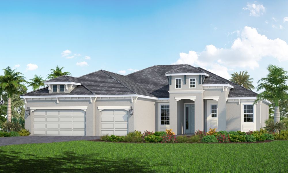 Representative exterior photo of a completed home built from the Sanibel 2 by Neal Communities in Grand Park, Sarasota, FL (Image 5).