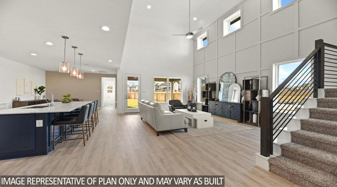 Furnished interior view inside a new home in Silverthorne, Conroe (Image 10).