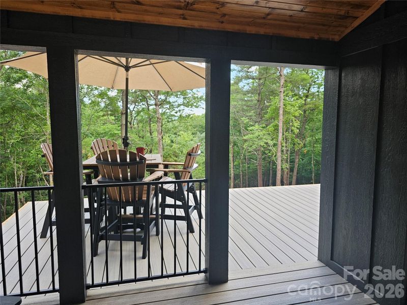 Exterior details and patio area of a home in , Brevard (Image 14). Exterior details and patio area of a home in , Brevard (Image 14).