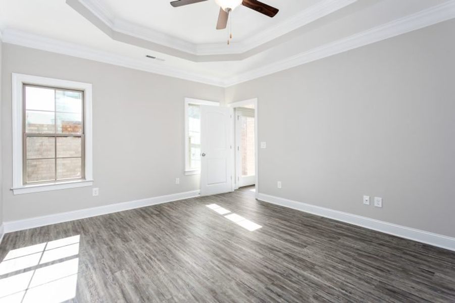 Representative unfurnished interior of a home built from the Greenwich by Keystone Homes NC in Northborough, Colfax (Image 63). Representative unfurnished interior of a home built from the Greenwich by Keystone Homes NC in Northborough, Colfax (Image 63).