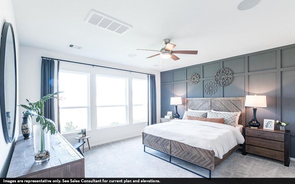 Furnished interior view inside a new home in Santa Rita Ranch, Liberty Hill (Image 5). Furnished interior view inside a new home in Santa Rita Ranch, Liberty Hill (Image 5).