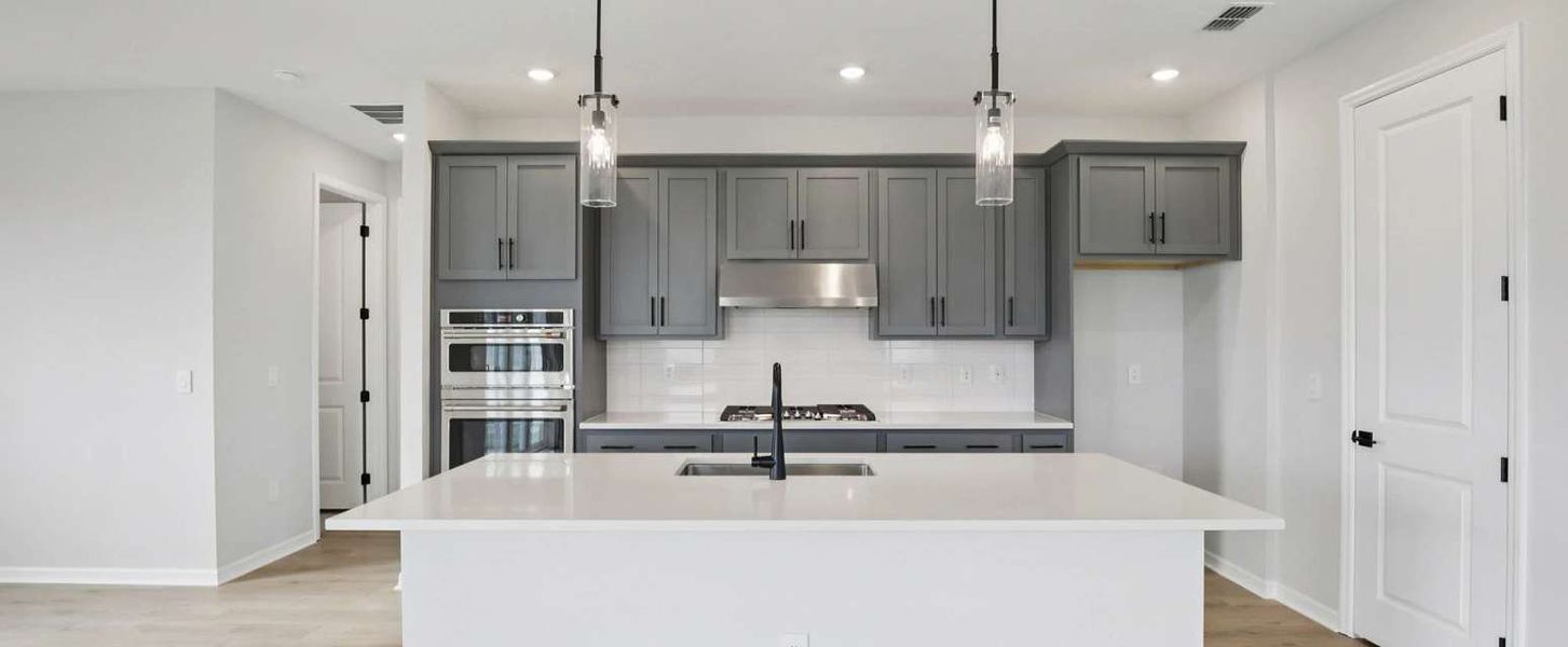 Spacious kitchen will feature AW Collection® Sapphire - Representative images and renderings are for illustrative purposes