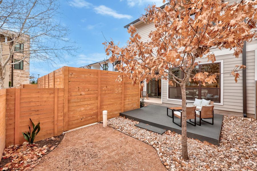 Exterior details and patio area of a home in , Austin (Image 23).