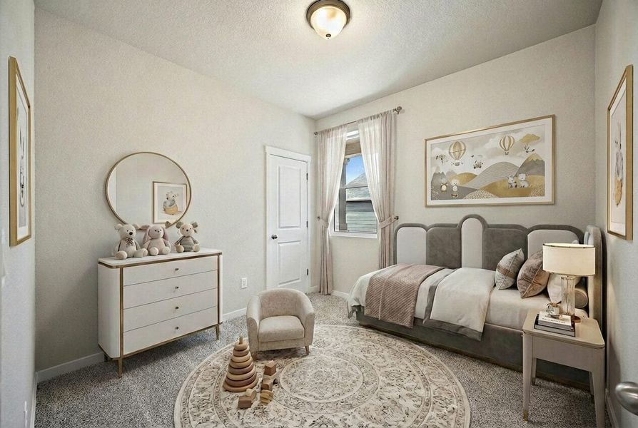 Furnished interior view inside a new home in Ridge at Lorson Ranch, Colorado Springs (Image 15).