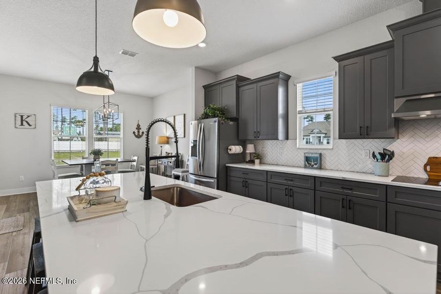 Furnished interior view inside a new home in , Hilliard (Image 57).