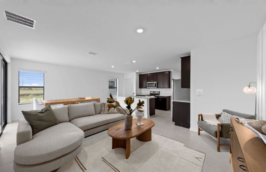 Furnished interior view inside a new home in Caloosa Cove, Labelle (Image 10). Furnished interior view inside a new home in Caloosa Cove, Labelle (Image 10).
