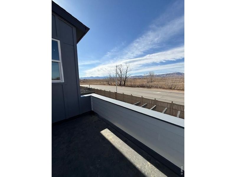 Exterior details and patio area of a home in West Grange, Longmont (Image 4).