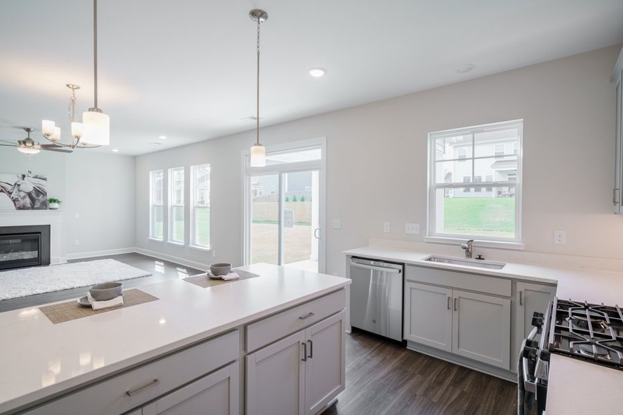 Representative furnished interior of a home built from the The Harrison by Cothran Homes in Holly Ridge, Greenville (Image 6). Representative furnished interior of a home built from the The Harrison by Cothran Homes in Holly Ridge, Greenville (Image 6).