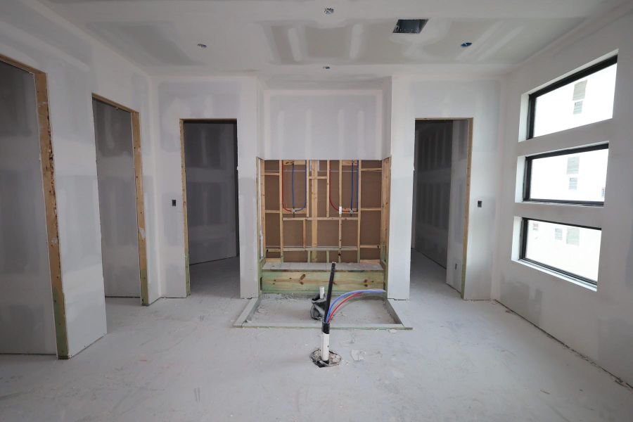 In-progress construction of a new home in Dunham Pointe, Cypress, TX (Image 17). In-progress construction of a new home in Dunham Pointe, Cypress, TX (Image 17).